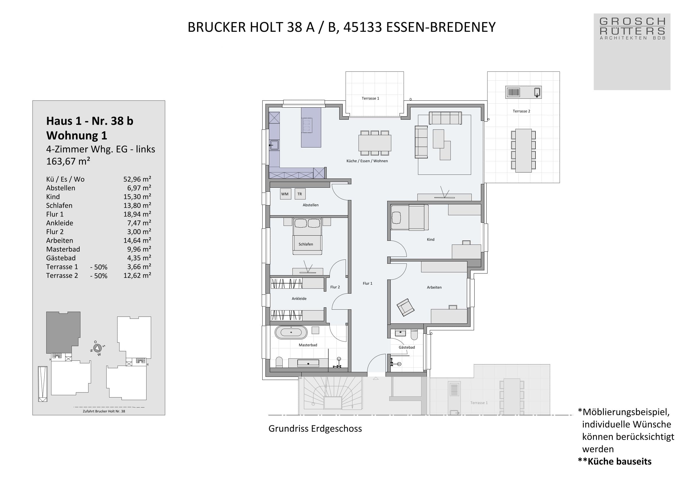 Grundriss Wohnung 1 