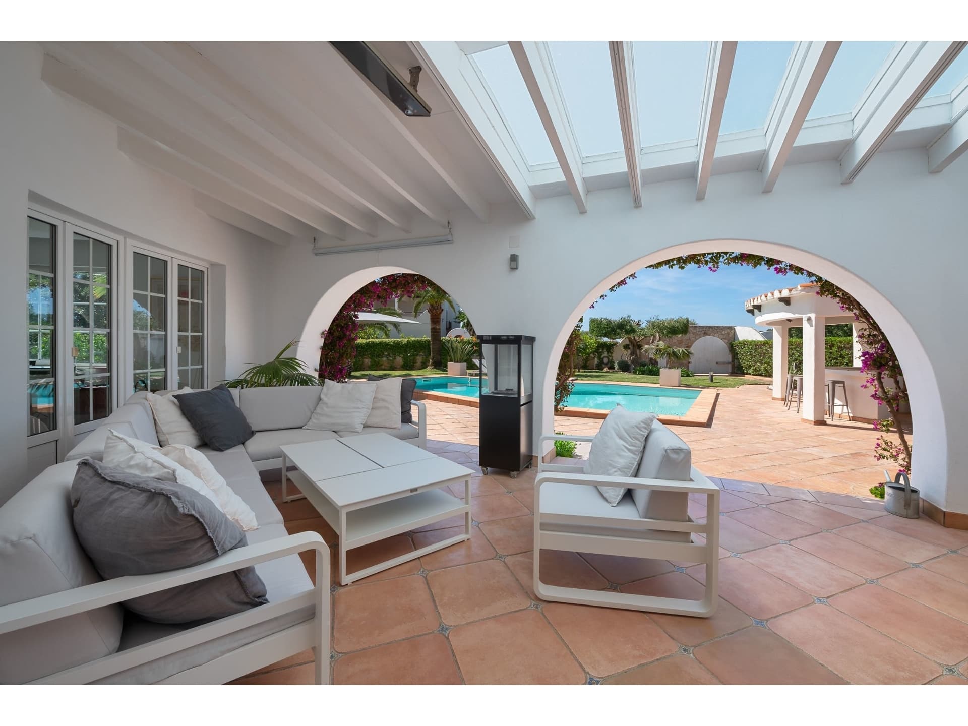 Überdachte Terrasse